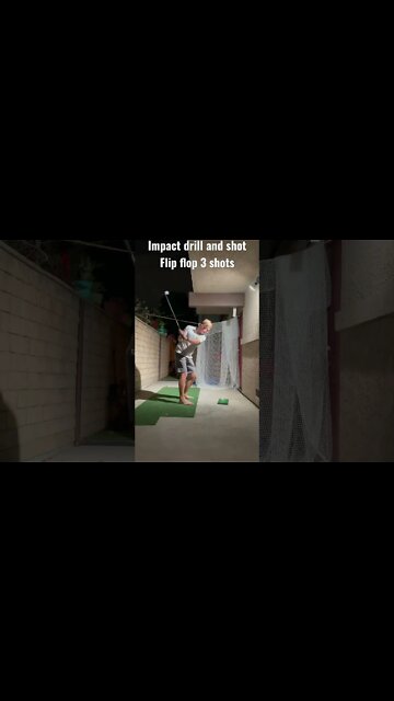 Golf drill at home