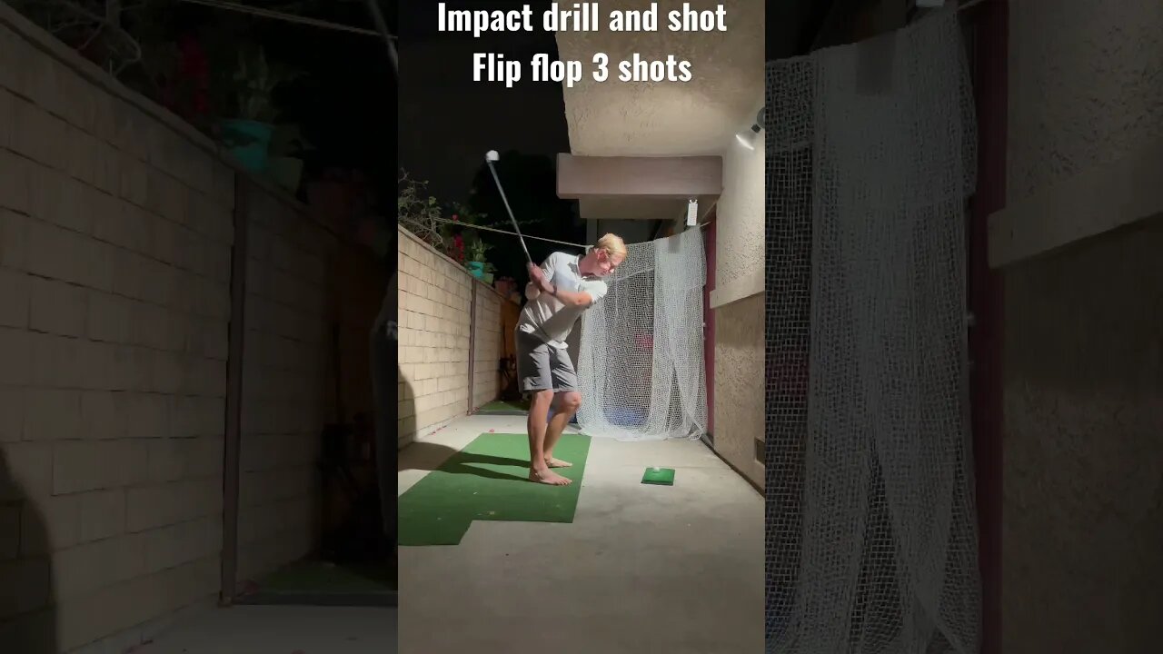 Golf drill at home