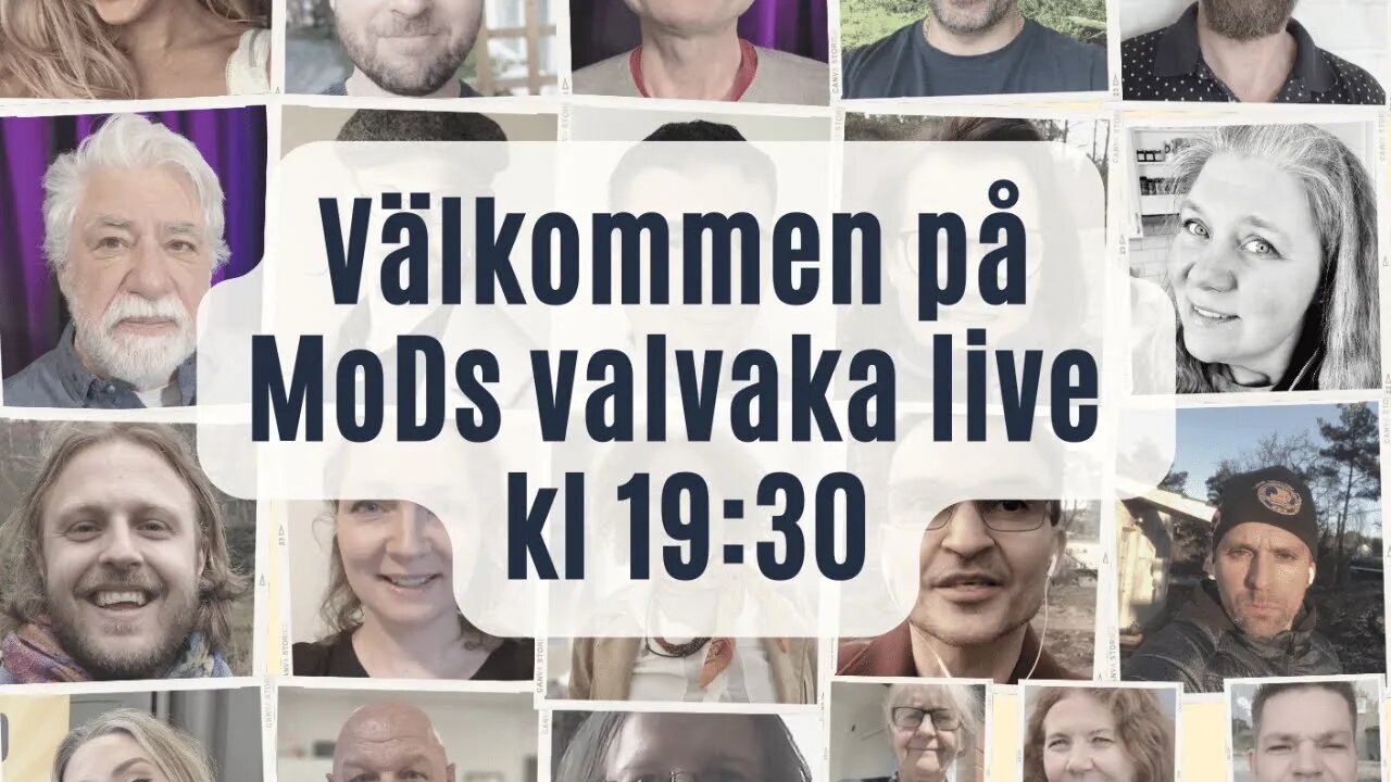 Välkommen med på livesändning från MoDs valvaka kl 19.30