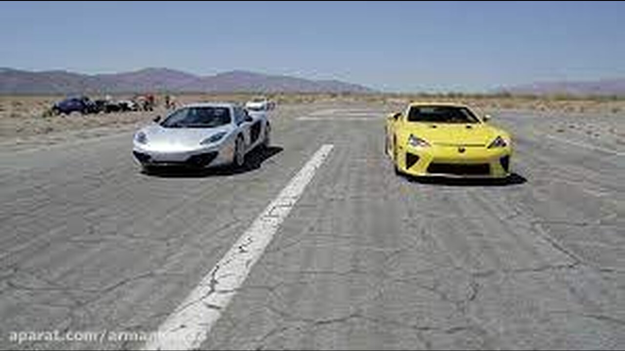 Bugatti Veyron vs Lamborghini Aventador vs Lexus LFA vs McLaren MP4-12C - Head 2 Head Episode 8