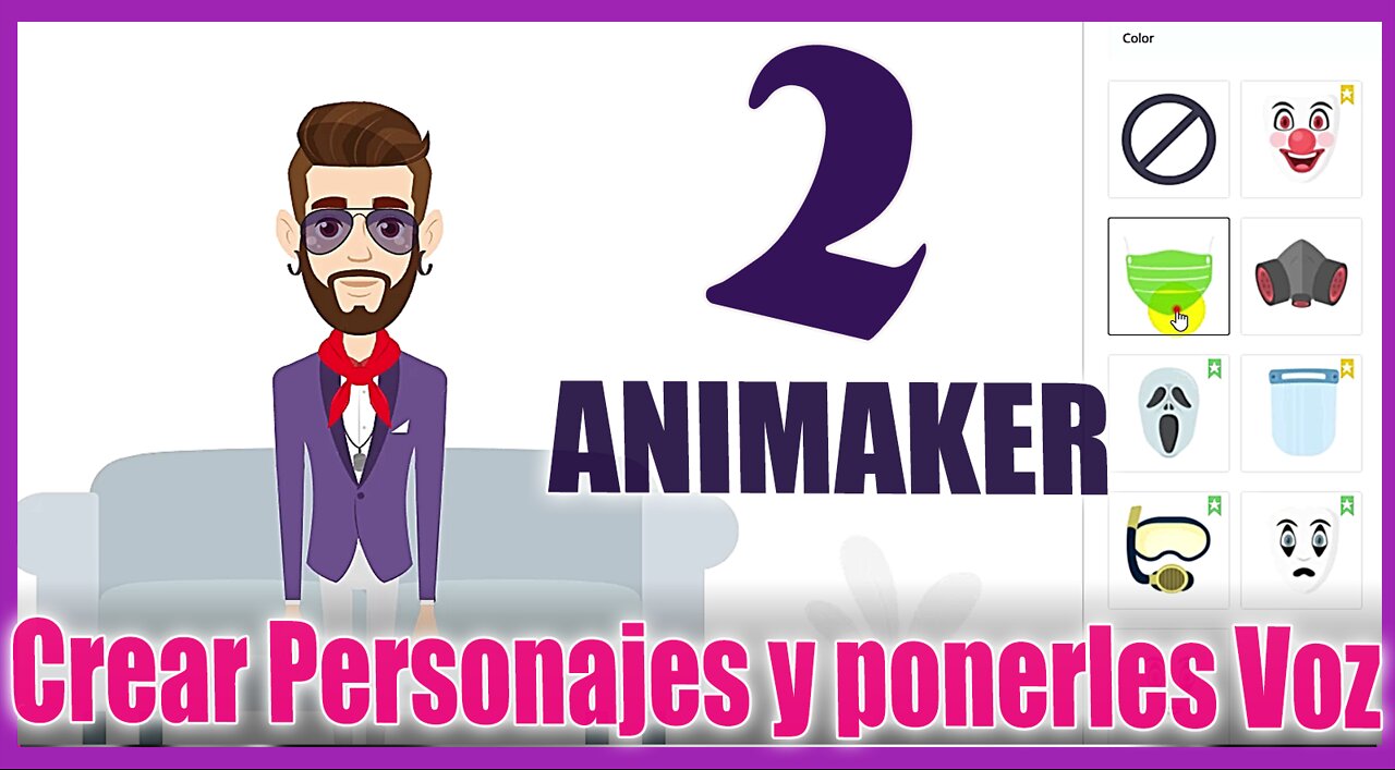 🆕 Como crear un PERSONAJE y agregar LOCUCIÓN en ANIMAKER 🔥 Tutorial 2