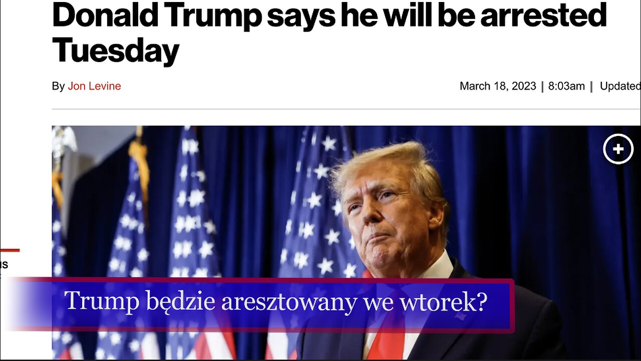 Aresztowanie Trumpa już we wtorek?