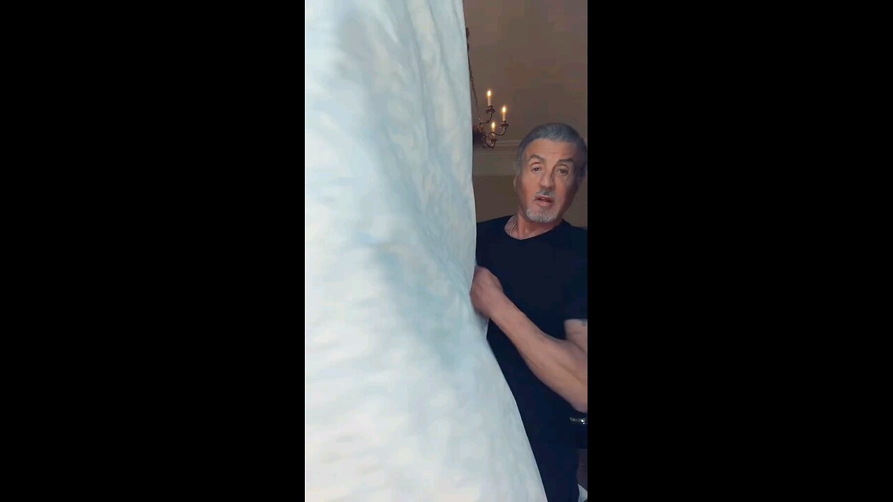 Sylvester Stallone in Happy mood