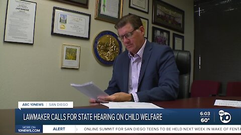 California lawmaker calls for state hearing on child welfare