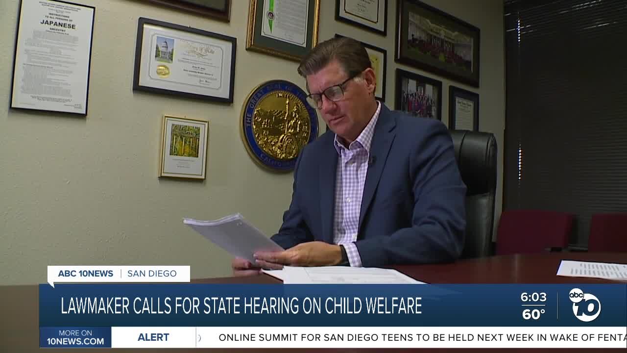 California lawmaker calls for state hearing on child welfare