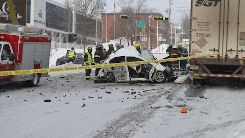 Blessés graves à Saint-Georges collision 118e rue boulevard Lacroix