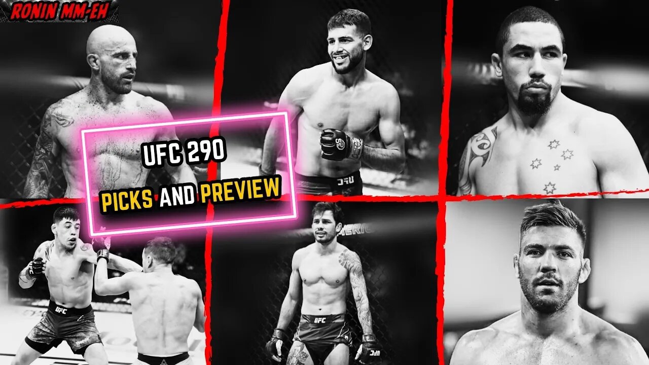 UFC 290 Volkanovski vs. Rodriguez PICKS & PREVIEW