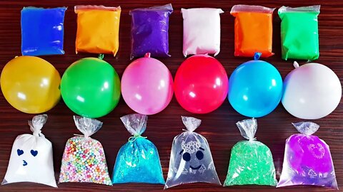 Making Slime With Bags And Balloons & Clay