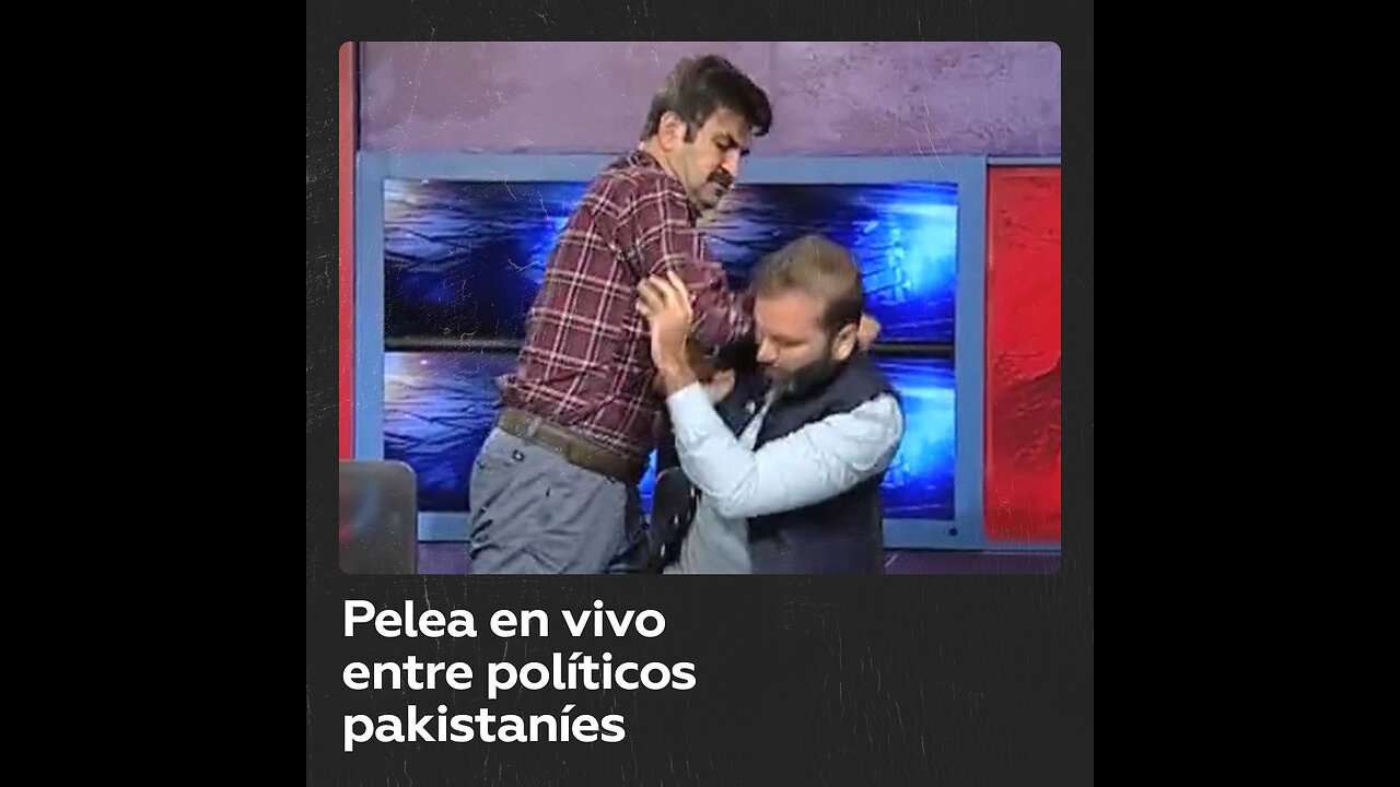 Dos políticos pakistaníes se enfrentan a golpes en un programa de televisión en vivo