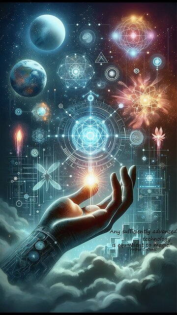 60-second inspirational - "Any sufficiently advanced technology is equivalent to magic." - #clarke