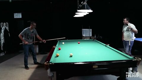 Venom plays Kaisa (Finnish Billiards) - Game with tightest pocket in the World??!