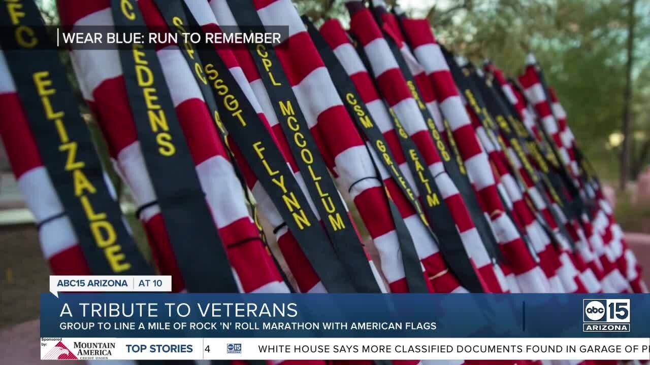 Organization to honor veterans, fallen servicemembers in AZ Rock 'n Roll Marathon