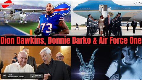 Dion Dawkins plane crash scare on Donnie Darko's birthday's pointing to Donald Trump & Air Force One