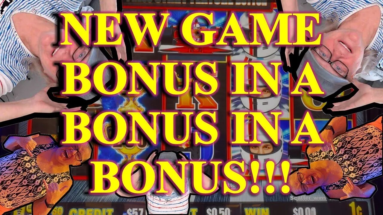 Slot Play - Checkered Flag, Lightning Link - NEW GAME! WITH A BONUS IN A BONUS IN A BONUS!!!