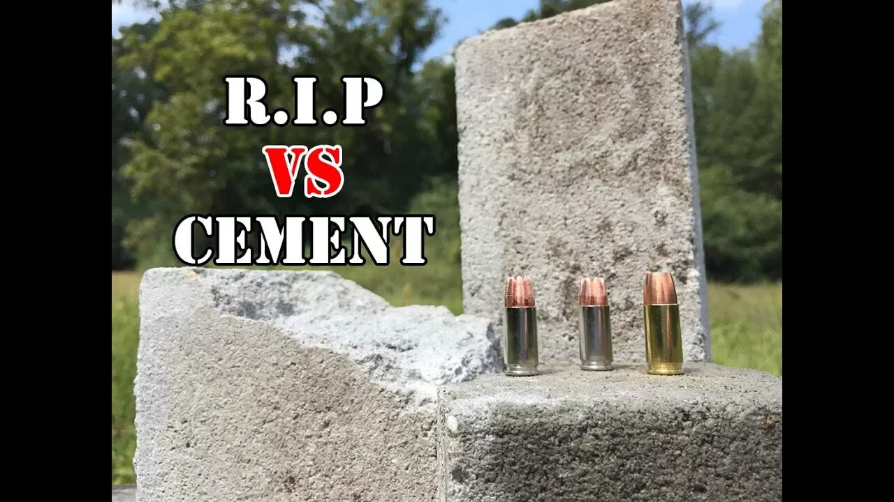 9mm R.I.P, Civic Duty, and Telos rounds vs Cement Bricks