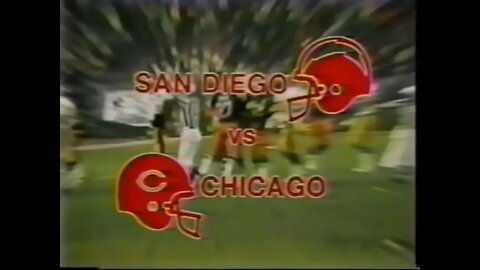 1981-10-25 San Diego Chargers vs Chicago Bears