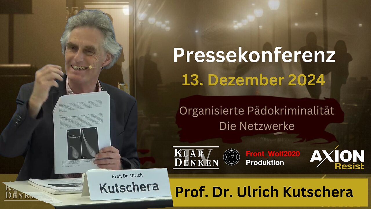 ⚡️Vortrag von Prof. Dr. Ulrich Kutschera auf dem Pressesymposium AxionResist am 13.Dezember 2024⚡️