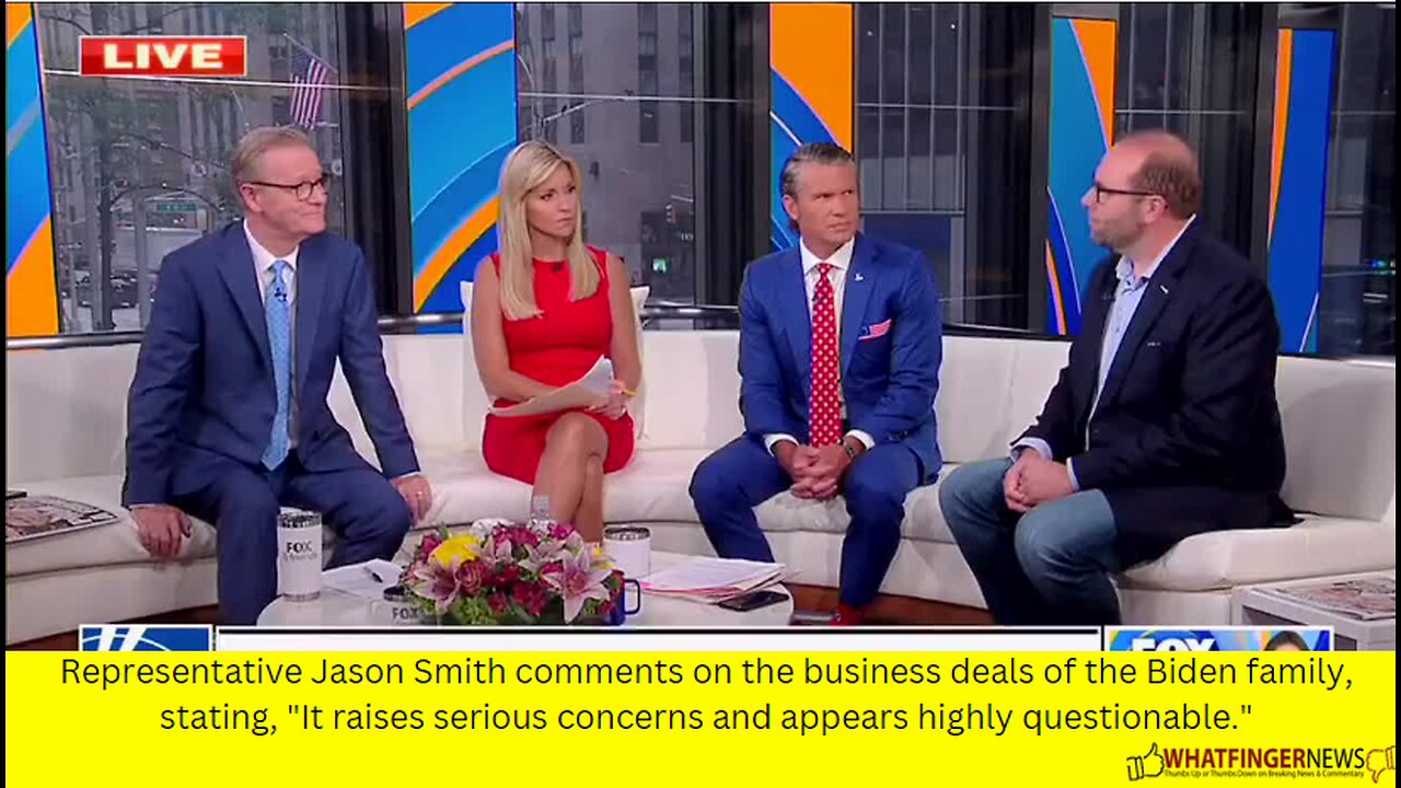 Representative Jason Smith comments on the business deals of the Biden family