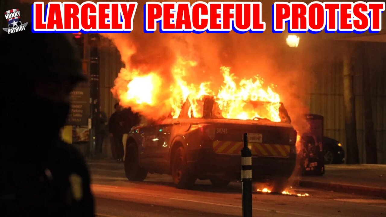 ANTIFA Attacks Police Building, Sets Cop Car Ablaze During 'Night of Rage' in Atlanta