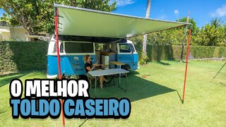 TOLDO CASEIRO e BARATO para KOMBI | Faça você mesmo