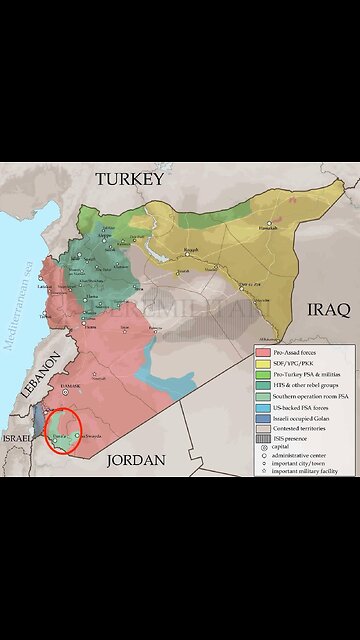 🇸🇾👀 Syrian rebels seized the southern city of Daraa, near Jordan, after reaching
