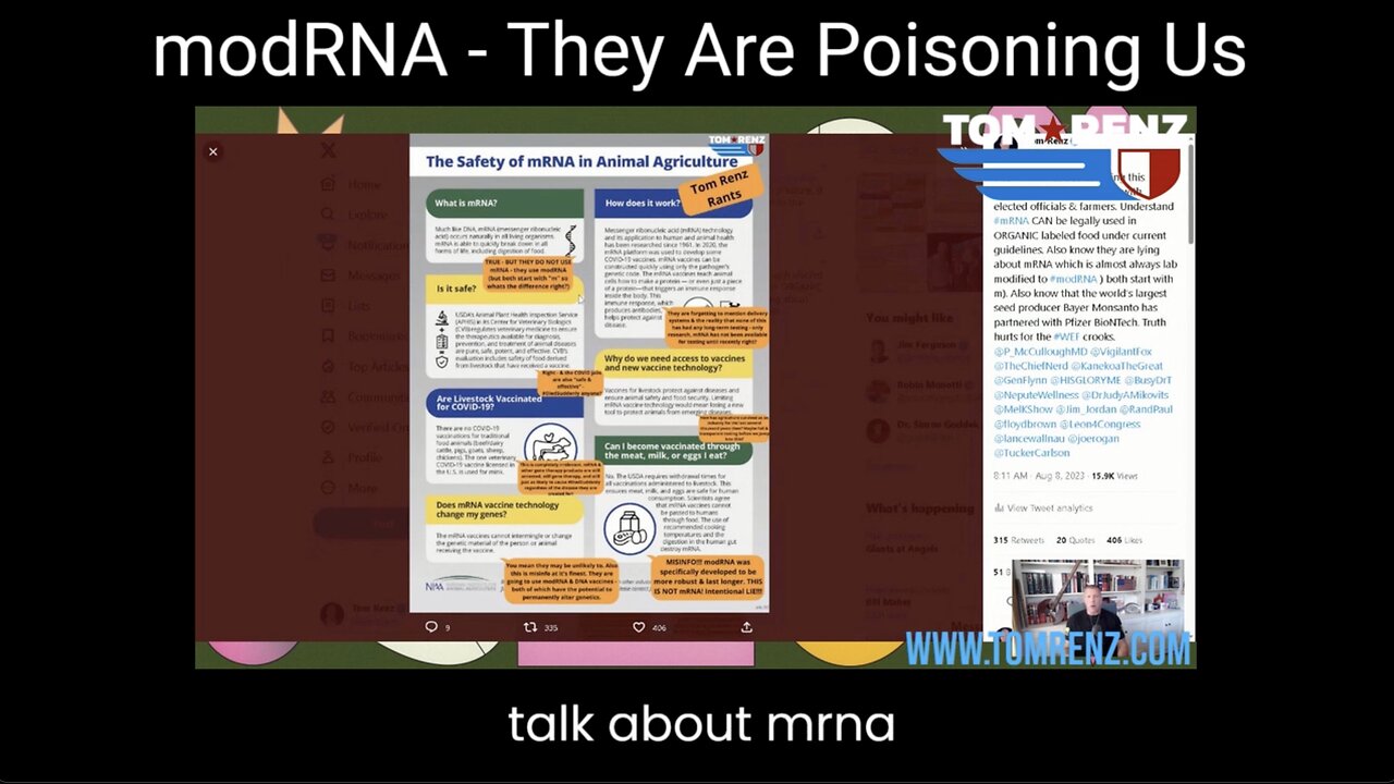 Tom Renz - modRNA: They Are Poisoning Us