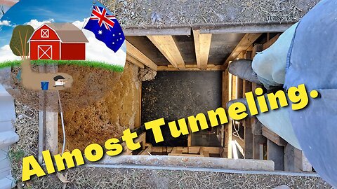 Backyard Bunker shoring to start Tunneling. Ep10