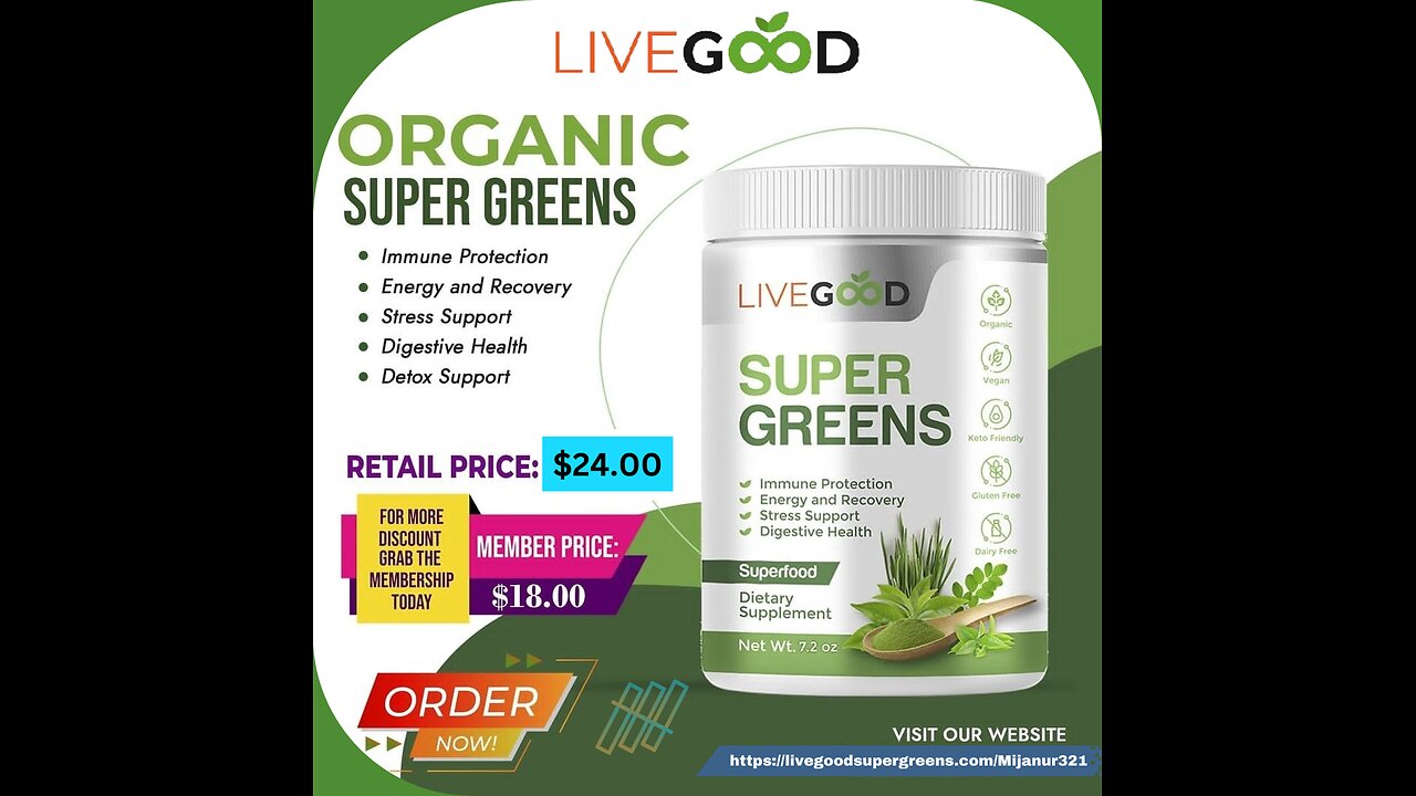 LiveGood organic Super greens