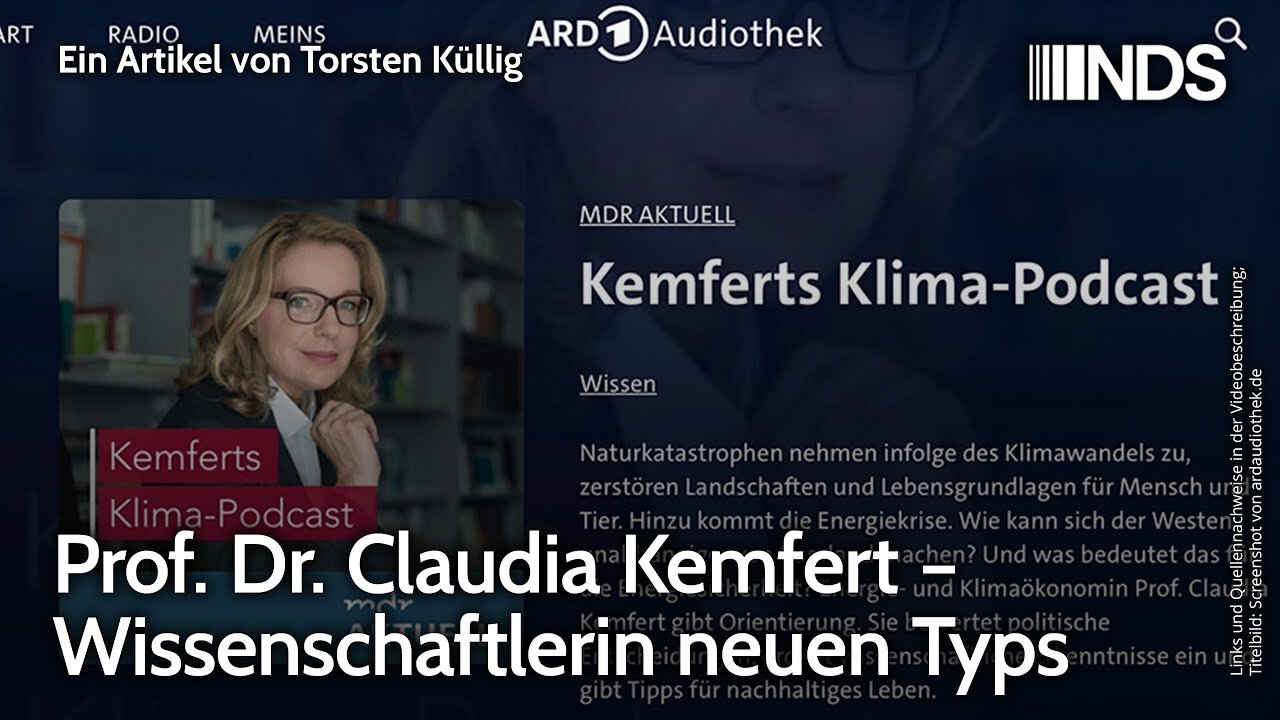 Prof. Dr. Claudia Kemfert – Wissenschaftlerin neuen Typs.Torsten Küllig@NDS🙈