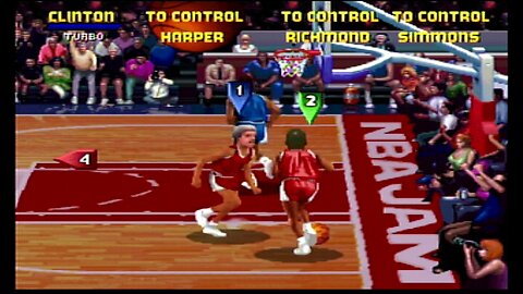 NBA Jam TE sega saturn Bill the man Clinton