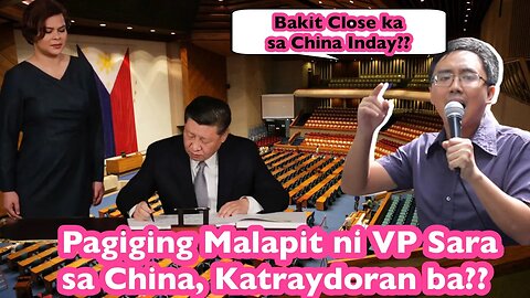 Raoul Manuel Sinita si VP Sara Duterte sa pagiging malapit nito sa China!!