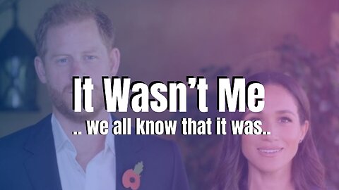 Harry And Meghan Markle: It Wasn't Us, Blame Shaggy!