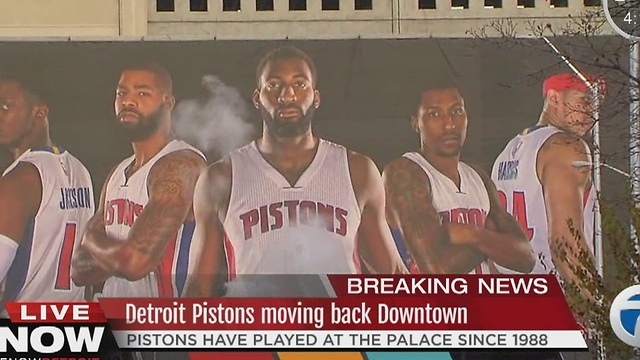Detroit Pistons moving downtown