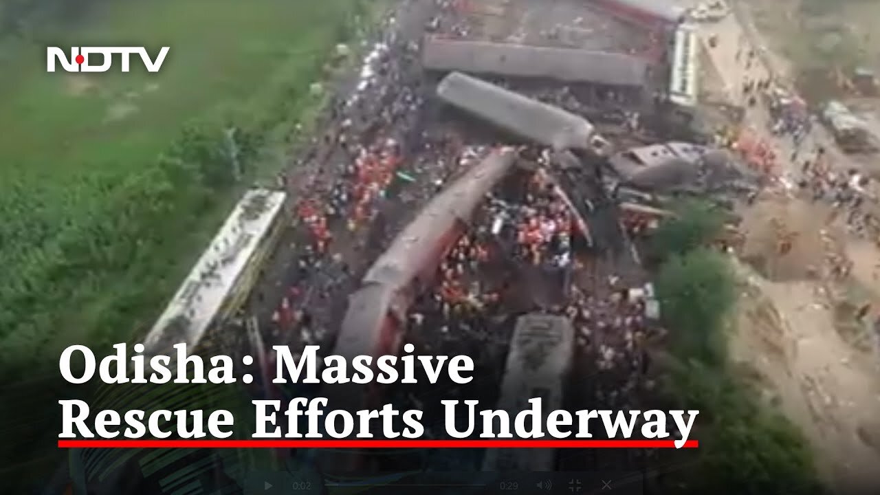 Odisha Train Accident: Drone Shot Captures Magnitude Of Odisha Train Crash That Left Over 200 Dead