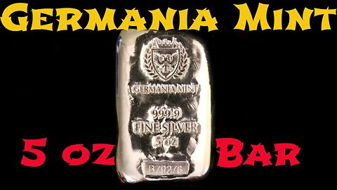 Germania Mint 5 ounce Bar #silverstacking #silvercoins #gold