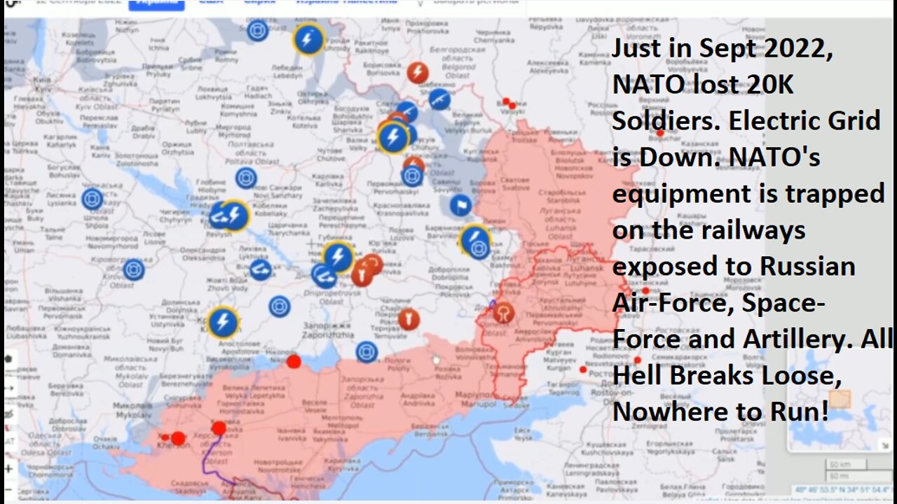 Russ Strikes Critical Infrastructure. Electr Grid is Down. NATO's Weapons Trapped on the Railways!