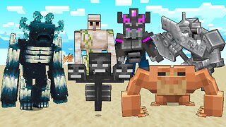 MUTANT WARDEN Vs Ferrous Wroughtnaut, Giant Royal Guard, Iron golem, Mutant Frog, Wither