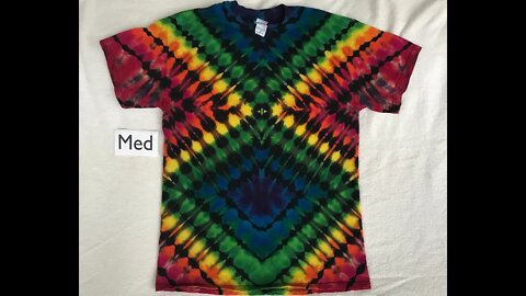 MrTieDye's Discharge Rainbow Diamond Design video