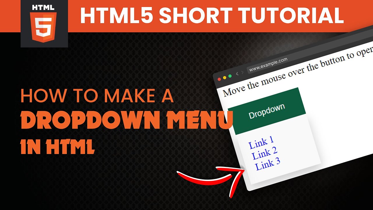 🔽🌐 **How to make a drop-down menu in HTML!** 🚀📝