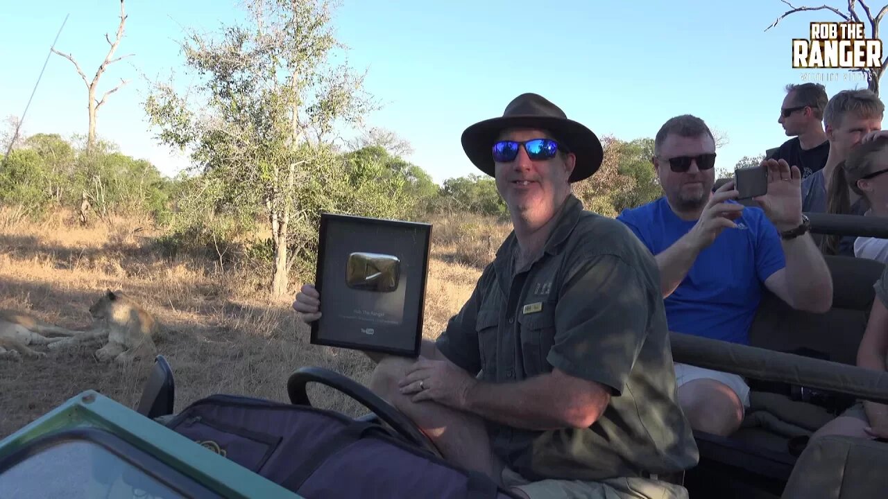 YouTube Silver Play Button ON SAFARI In Africa! 100000 Subscribers! Thank You!