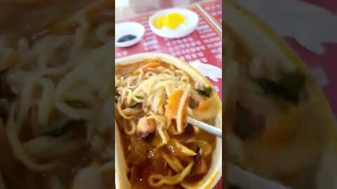 #shorts ##hungry #cooking Korean Jjam-jja noodle!(half and half)