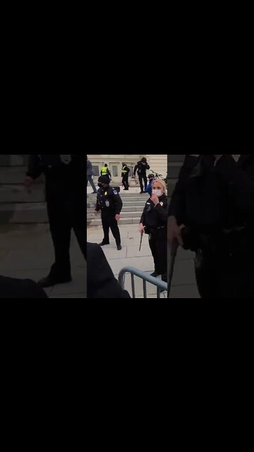 Trump Supporters Storm The Front Steps of The #USCapitol #shorts