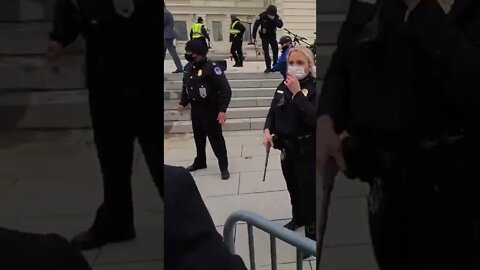 Trump Supporters Storm The Front Steps of The #USCapitol #shorts