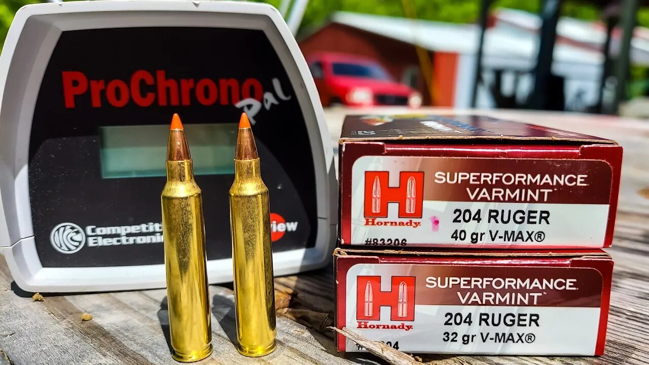 204 Ruger - 32gr VS 40gr Chronograph Speeds | FAST LITTLE ROUNDS