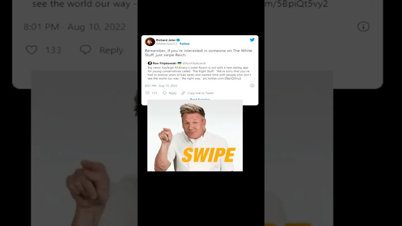 Twitter users react to a new dating app called "the right stuff" tailored for young conservatives