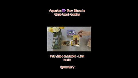 Aquarius ♒️- New Moon in Virgo tarot reading extract #tarotary #aquarius #tarot #newmooninvirgo