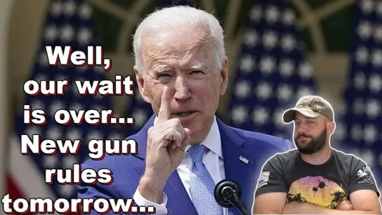 Biden Announcing New Gun regulations tomorrow... Now we see how quickly it will be in court...
