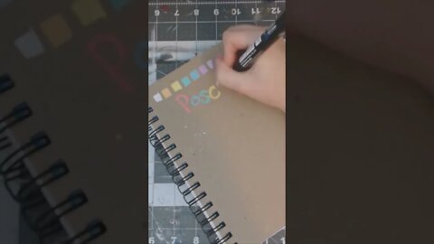 Swatching Pastel Posca Pens