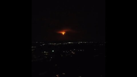 Space X falcon 9 Torches Night Sky