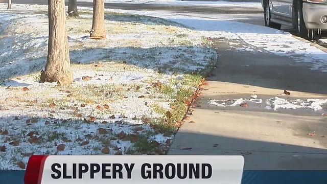Ice and snow on the ground - where is the fault line?